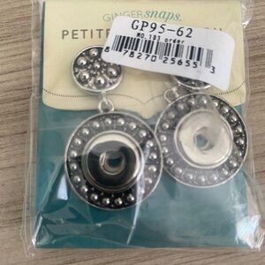 Ginger Snaps Silver Earrings